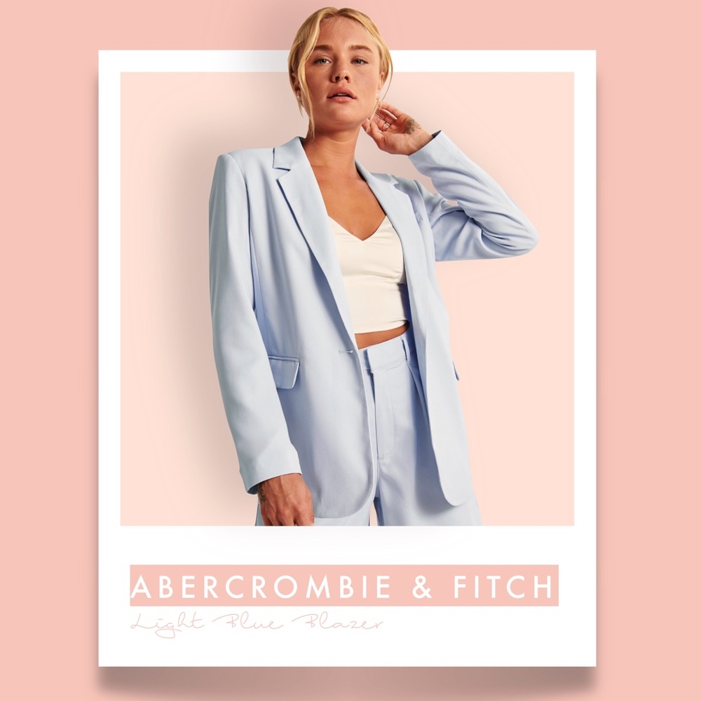 ABERCROMBIE & FITCH - Light Blue Blazer - NWT